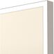 Waterside Collection Lacquered White Wood Shadow Box Style Framed Art
