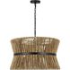 Drew & Jonathan Thurlo 3 Light 24.25 inch Midnight Black Hanging Shade Ceiling Light, Medium