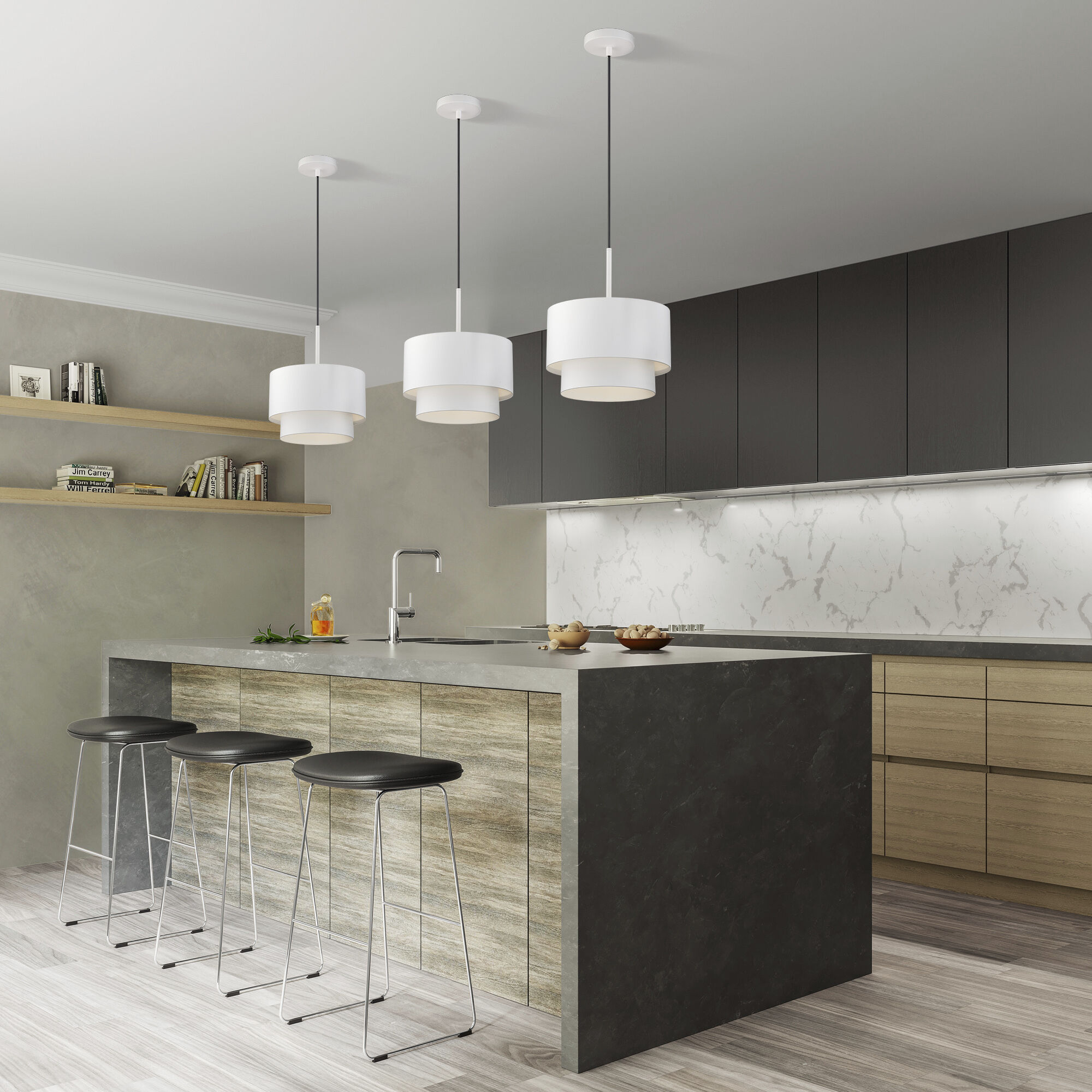 Zolana 1 Light 12 inch White Pendant Ceiling Light