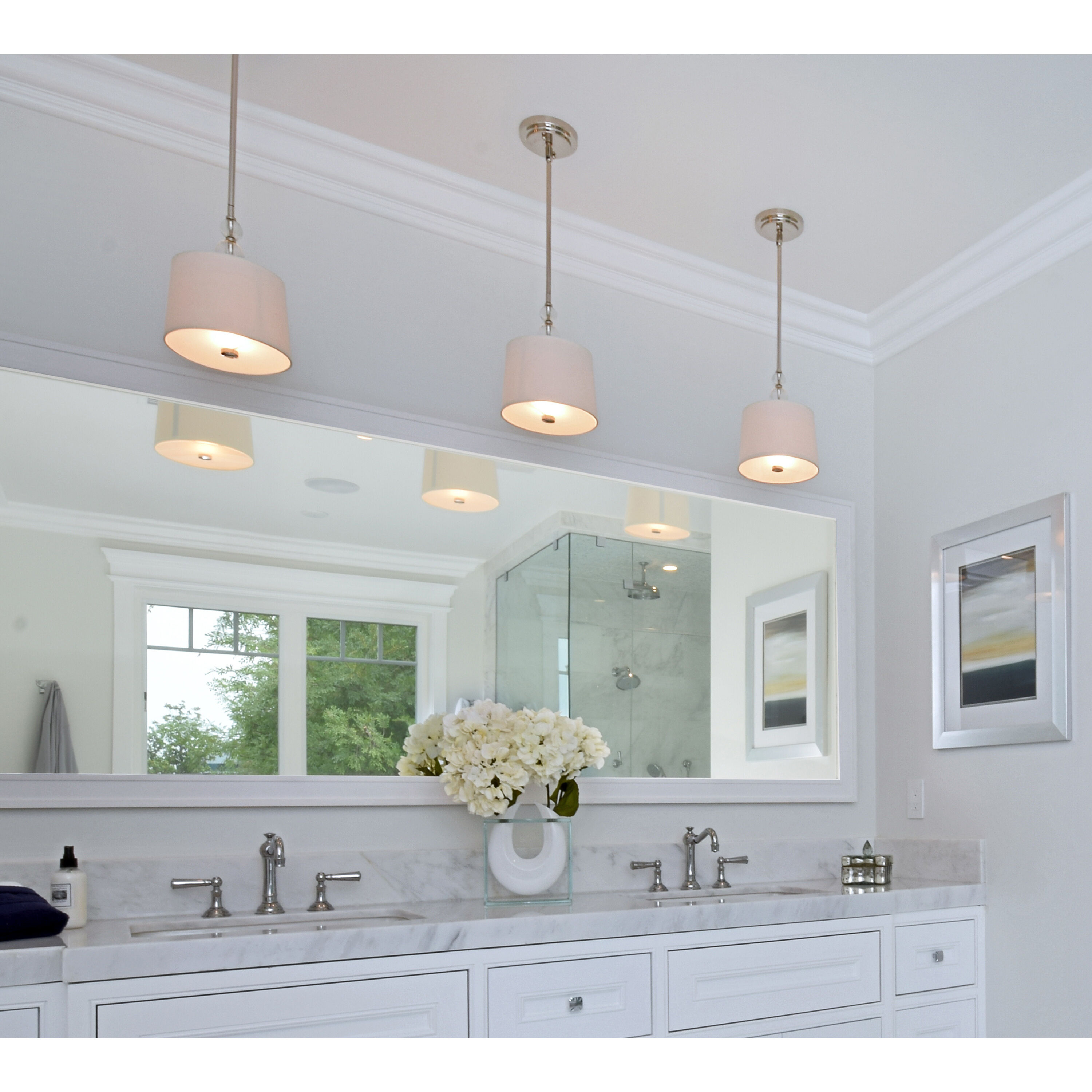 Rondo 1 Light 9 inch Polished Nickel Mini Pendant Ceiling Light