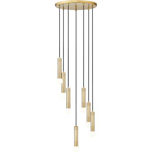 Stari 7 Light 18 inch Modern Gold Chandelier Ceiling Light