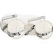 Silver Slice LED 12.5 inch Chrome Bath Light Wall Light