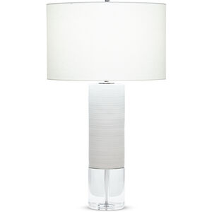 Bermuda 31 inch 150.00 watt Off-White Matte Table Lamp Portable Light, Finely Ribbed Surface