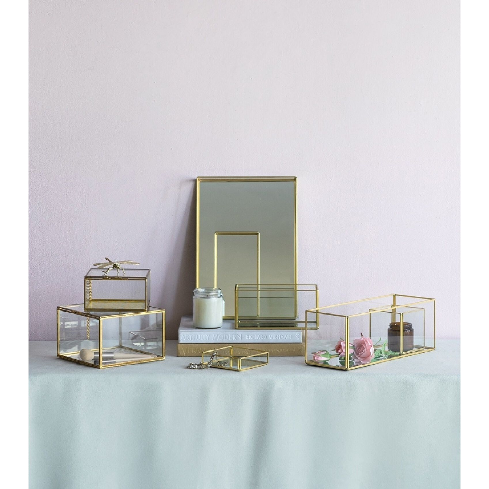 Anita Clear/Gold Tray