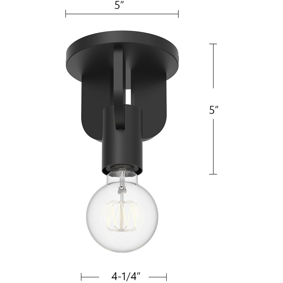 Alora Mood Claire 1 Light 4.25 inch Aged Gold Semi-Flush Mount Ceiling Light