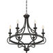 Shields 6 Light 29.25 inch English Bronze Chandelier Ceiling Light