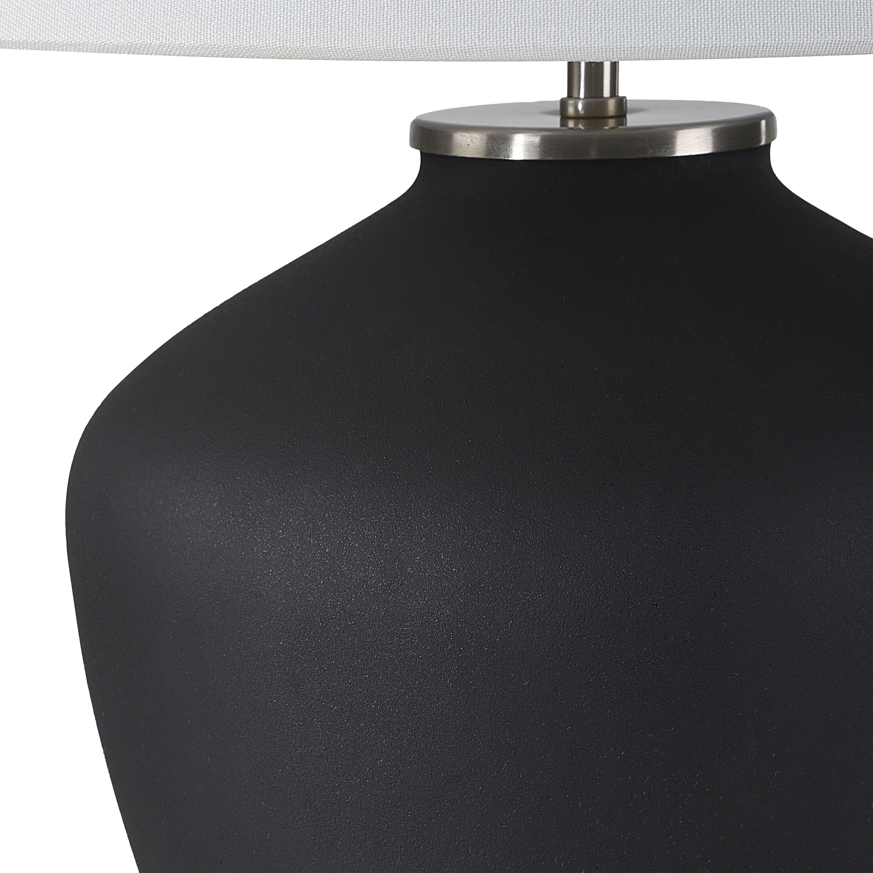 Jennie 27.5 inch 60.00 watt Textured Matte Black and Antique Nickel Table Lamp Portable Light