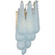 Ollie Bath Wall Light in Sand Glass Blue