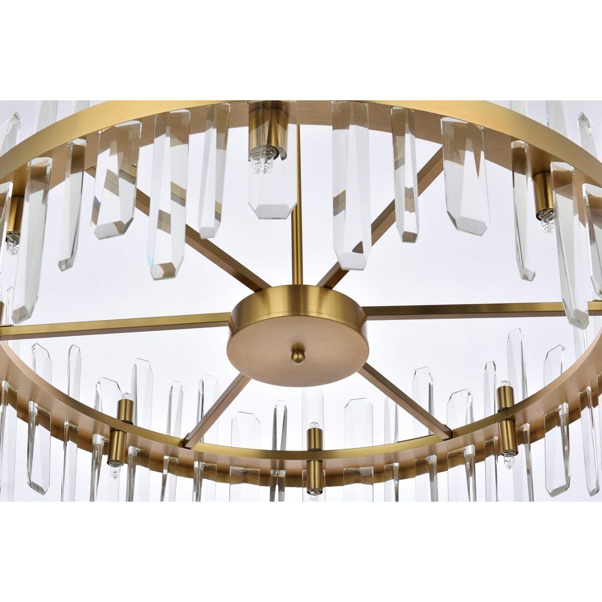 Serena 16 Light 32 inch Satin Gold Chandelier Ceiling Light