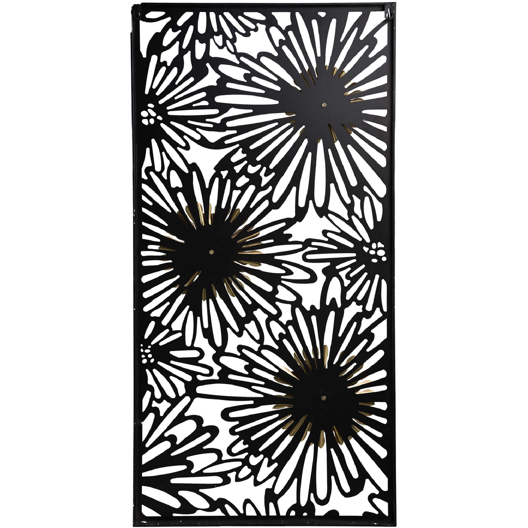 Floral Black/Gold Wall Décor, Floral