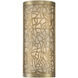 New Haven 2 Light 7 inch Burnished Brass Wall Sconce Wall Light