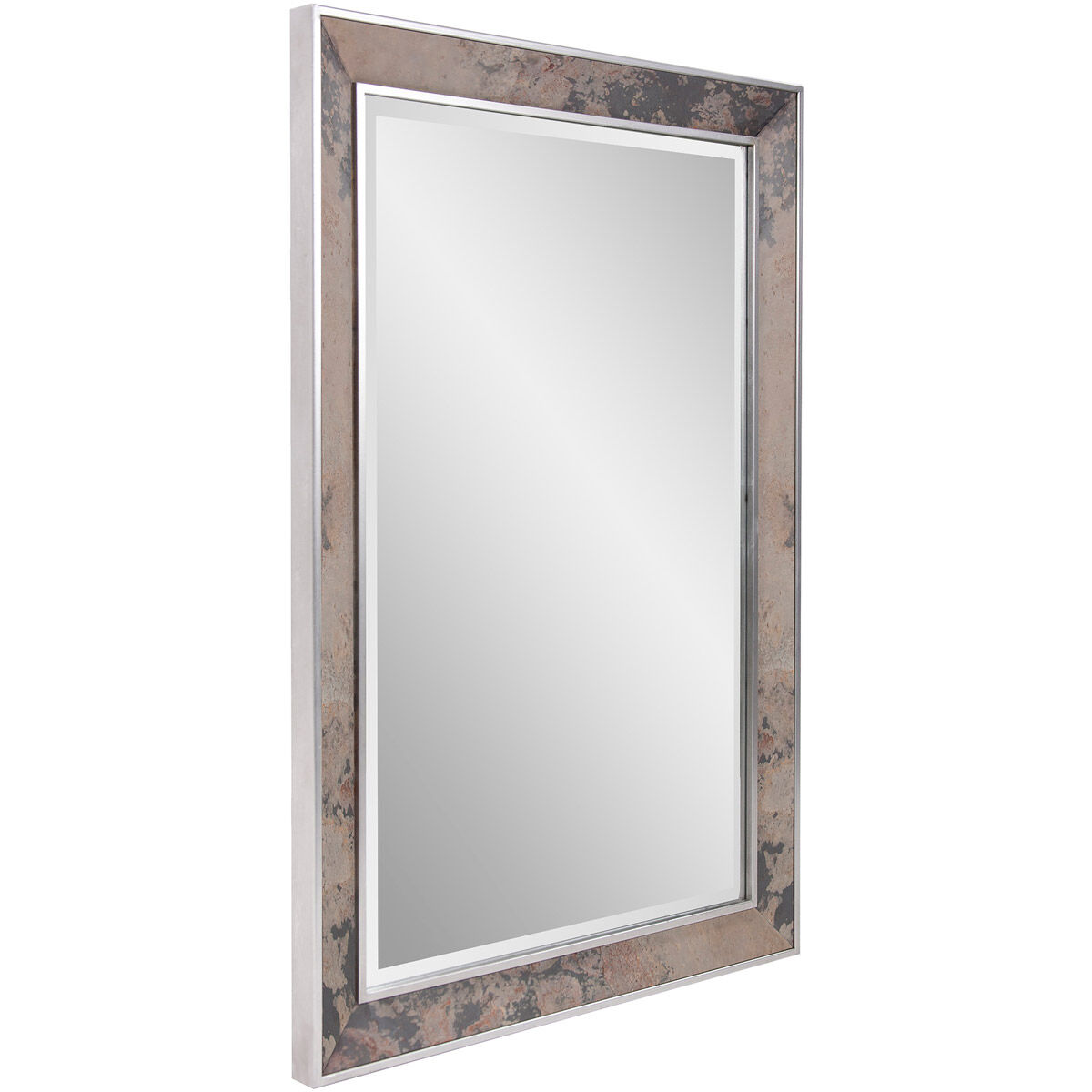 Mason 42 X 30 inch Slate and Silver Wall Mirror