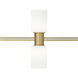 Sean Lavin Modern Aged Brass Low-Voltage Track Head Ceiling Light, Integrated LED