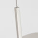 Ian K. Fowler Tristan LED 54 inch Polished Nickel Reflector Linear Chandelier Ceiling Light