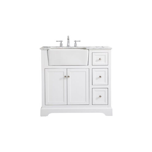 Franklin 36 X 22 X 35 inch White Bathroom Vanity Cabinet