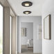 Sean Lavin Castor LED 17.1 inch Nightshade Black Flush Mount Ceiling Light, Integrated LED