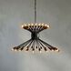 Mancini 48 Light 36 inch Matte Black Chandelier Ceiling Light
