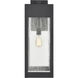Angus 1 Light 26.25 inch Charcoal with Clear Outdoor Wall Sconce