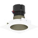 Pearl Champagne Haze Reflector / Bright White Flange LED Square Retrofit Reflector with Round Aperture in 3000K, Champagne Haze / Bright White, 4" Retrofit