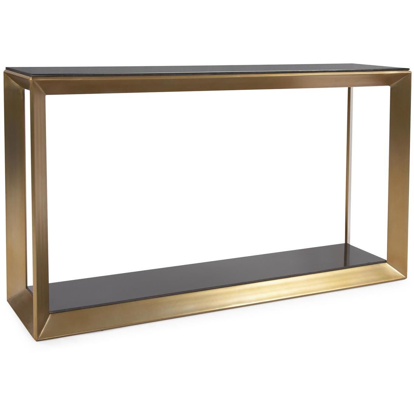 Concord 55.25 inch Brass Console Table