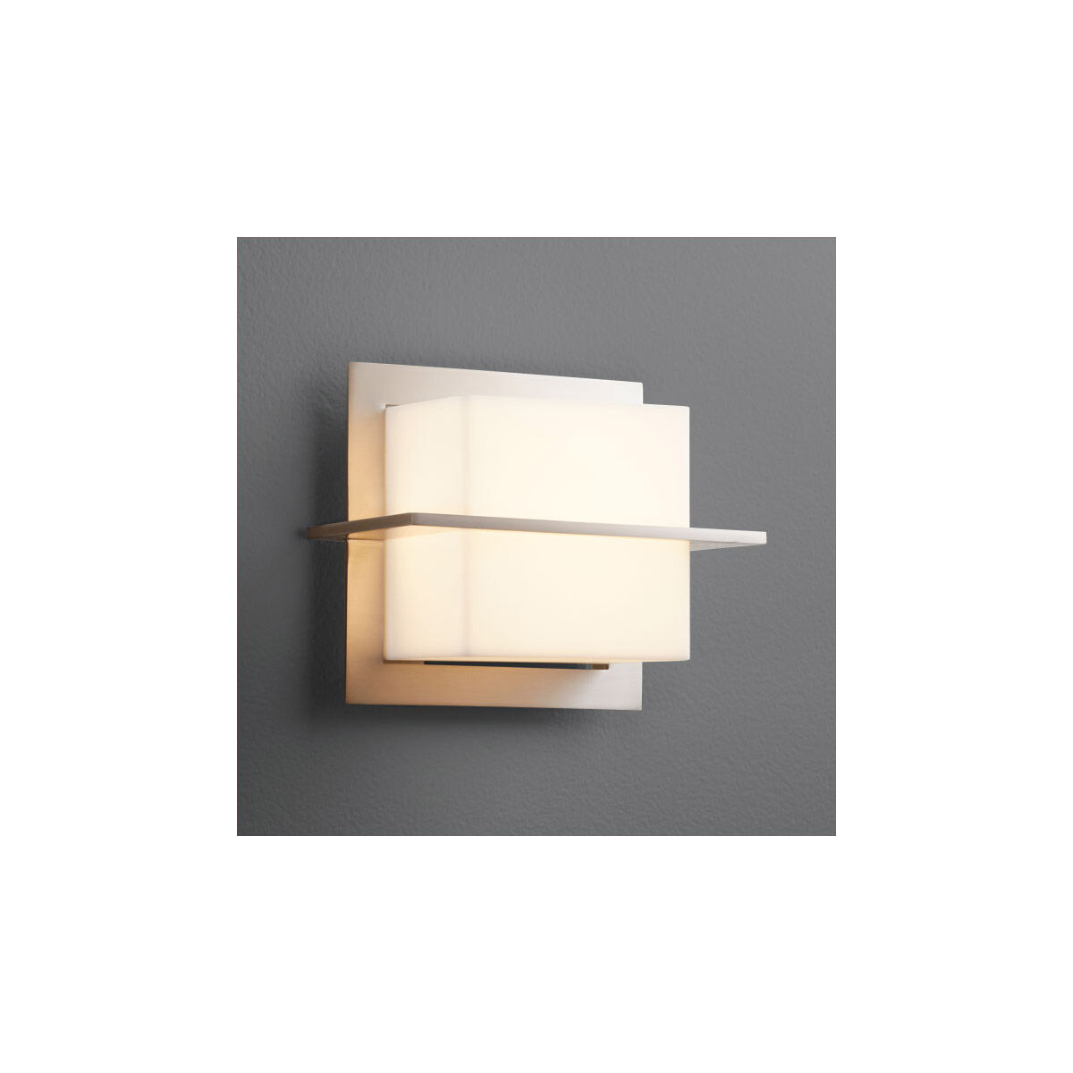 Metrix 1 Light 6 inch Satin Nickel Sconce Wall Light