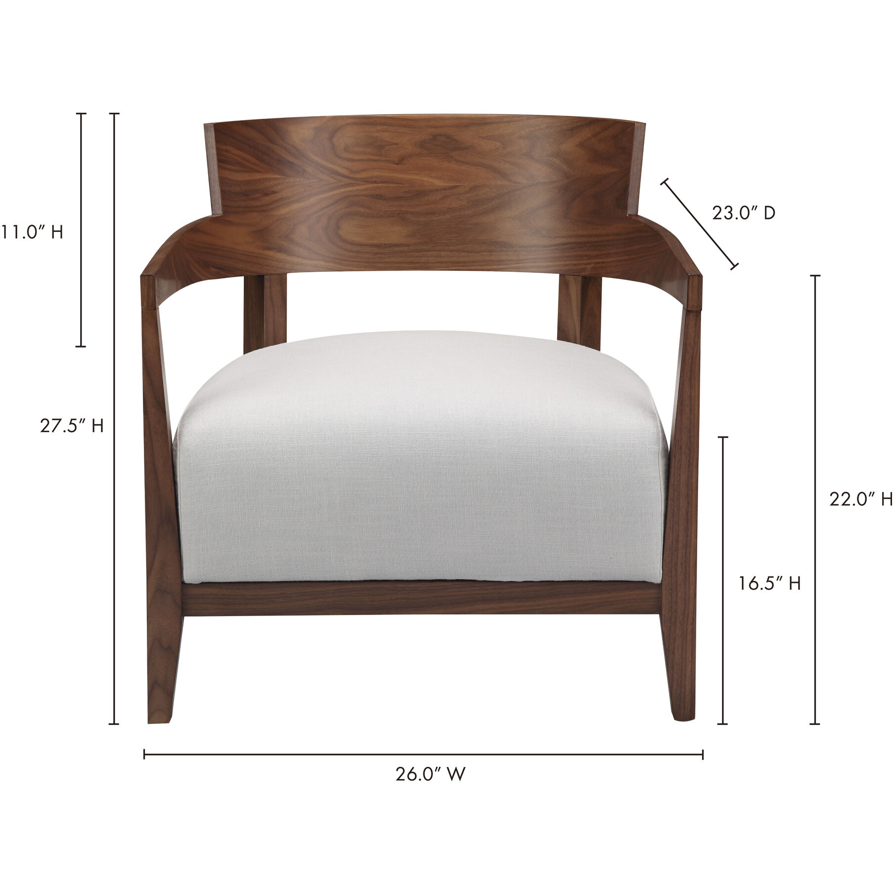 Volta White Arm Chair