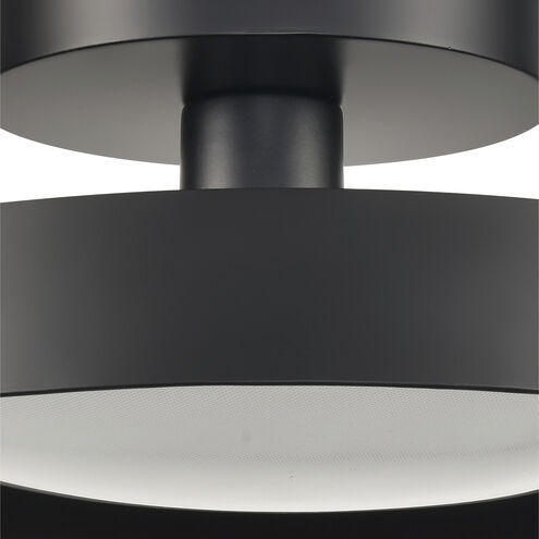 Nancy LED 12 inch Matte Black Semi Flush Mount Ceiling Light