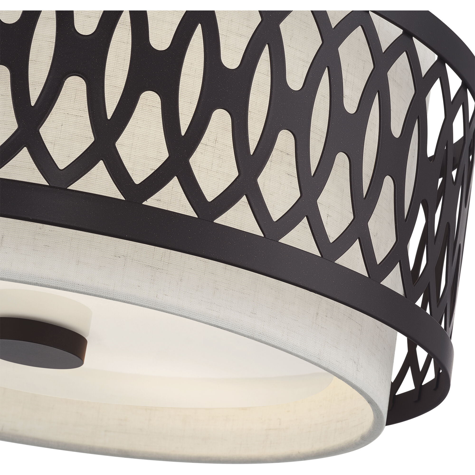 Vistaview 3 Light 15 inch English Bronze Semi-Flush Ceiling Light