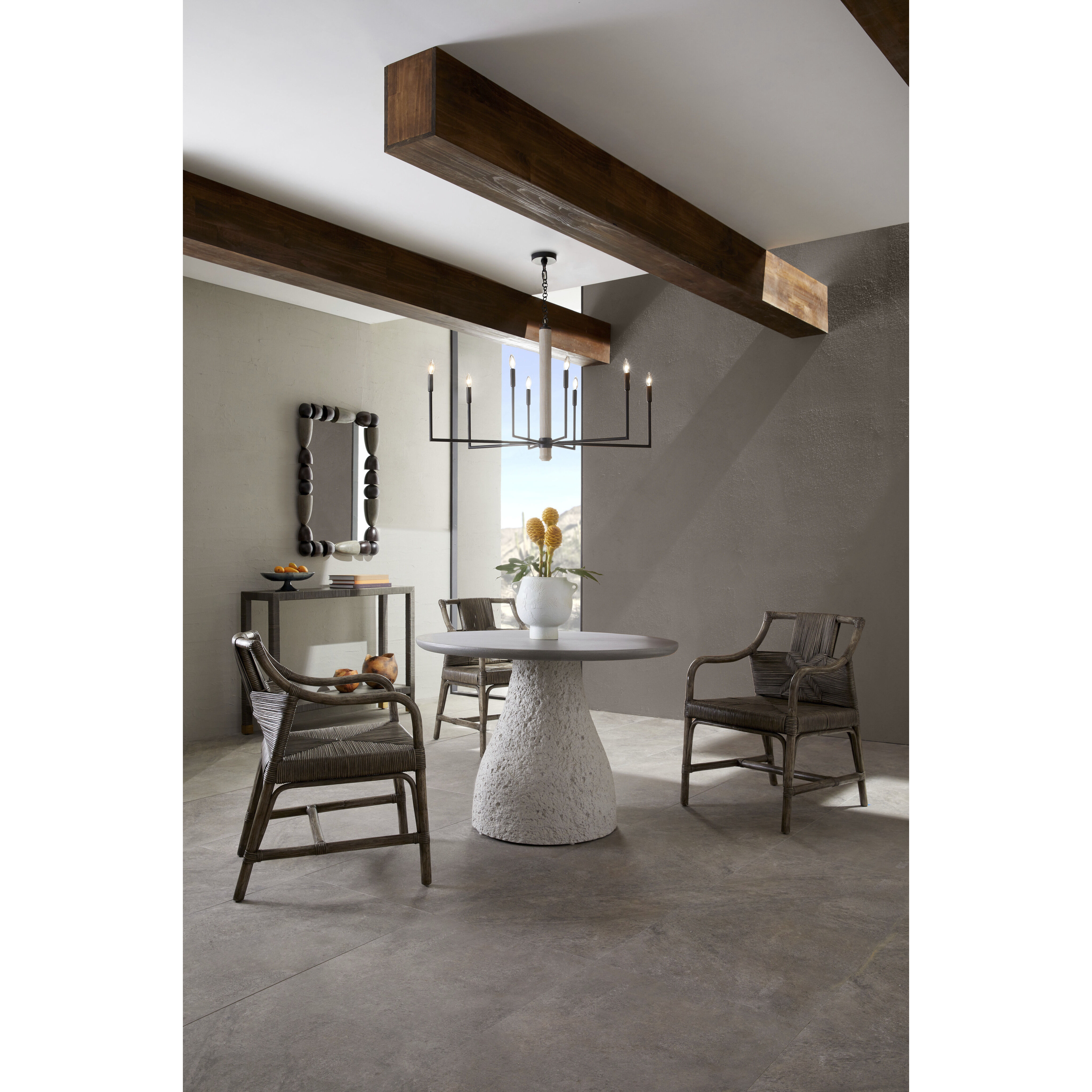 Orlando 8 Light 48 inch Blackened Iron Chandelier Ceiling Light