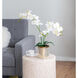 Stripe White Faux Orchid