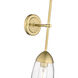 Arden 1 Light 4.5 inch Rubbed Brass Wall Sconce Wall Light
