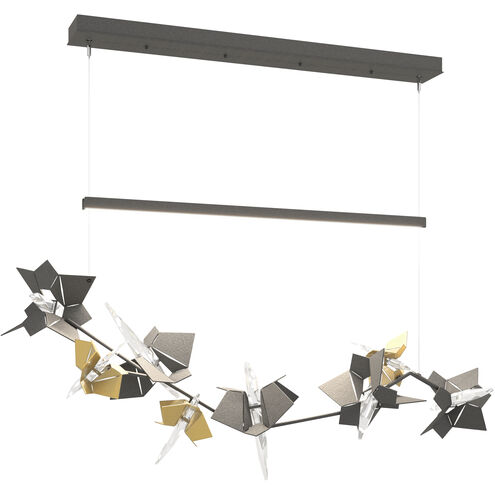 Belladonna LED 50.3 inch Natural Iron and Modern Brass Pendant Ceiling Light in Natural Iron/Modern Brass