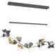 Belladonna LED 50.3 inch Natural Iron and Modern Brass Pendant Ceiling Light in Natural Iron/Modern Brass