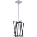 Middleton 1 Light 10 inch Matte Black and Polished Chrome Down Pendant Ceiling Light