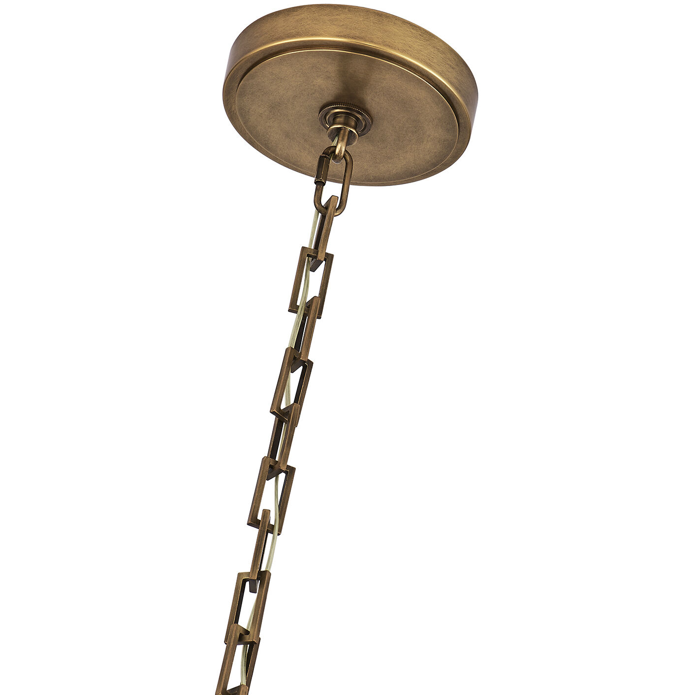 Bilancia LED 36 inch True Brass Chandelier Ceiling Light