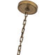 Bilancia LED 36 inch True Brass Chandelier Ceiling Light