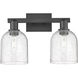 Arcadia Bella 2 Light 16.5 inch Matte Black Bath Vanity Light Wall Light in Seedy