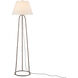 Annetta 66.5 inch 150 watt Dark Antique Brass Floor Lamp Portable Light