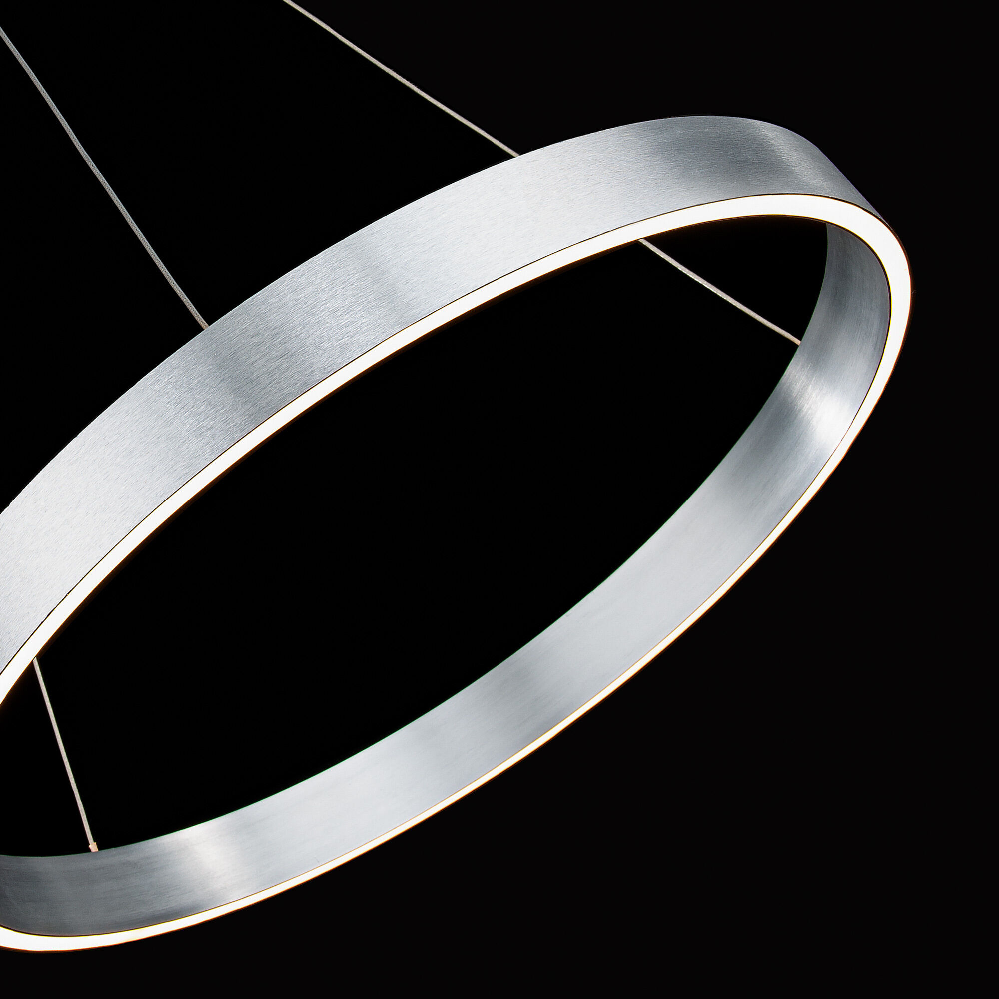 Sirius LED 24 inch Brushed Aluminum Pendant Ceiling Light, dweLED