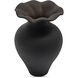 Ruffle 12.4 X 8.27 inch Vase in Black