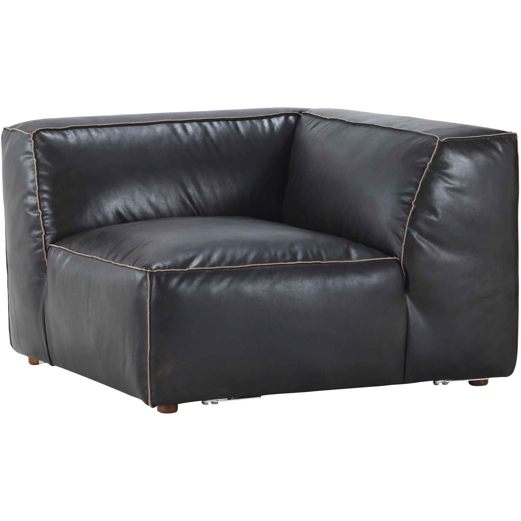 Luxe Black Corner Chair