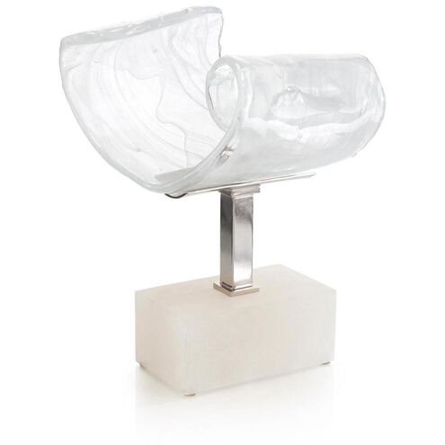 Horizontal Glass Curl 15 X 14.25 inch Sculpture