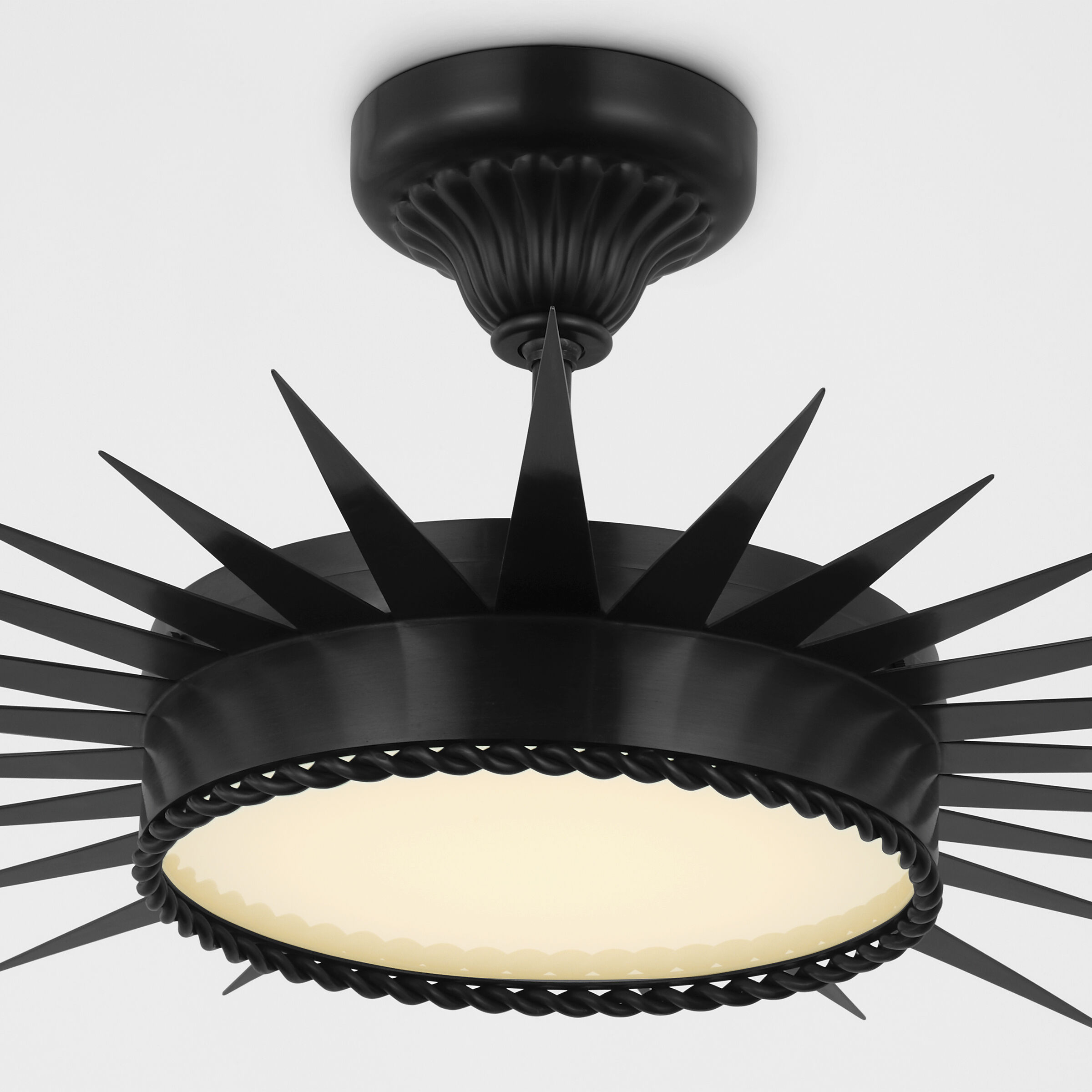 Suzanne Kasler Soleil LED 27.75 inch Bronze Semi-Flush Mount Ceiling Light