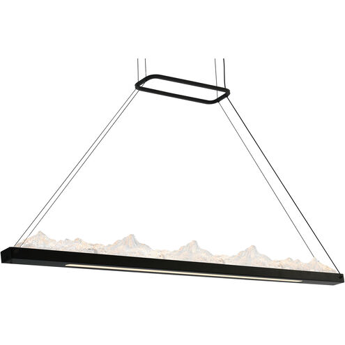Himalayas LED 62 inch Black Island/Pool Table Light Ceiling Light