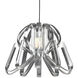 Bohemia Collection - Kika Family LED 24 inch Polished Chrome Chandelier Ceiling Light in Clear Crystal