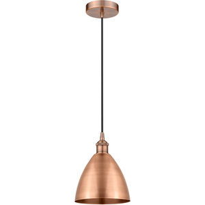 Edison Dome 1 Light 8 inch Antique Copper Mini Pendant Ceiling Light