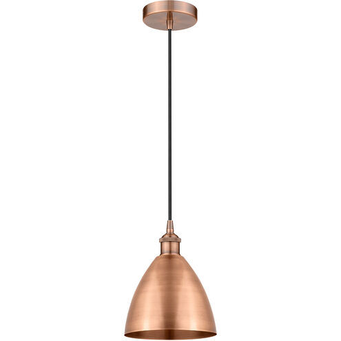 Edison Dome 1 Light 8 inch Antique Copper Mini Pendant Ceiling Light