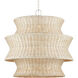 Phebe 9 Light 32 inch Bleached Natural and Vanilla Chandelier Ceiling Light, Medium