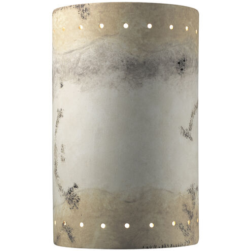 Ambiance Cylinder LED 7.75 inch Gloss White Wall Sconce Wall Light, Large