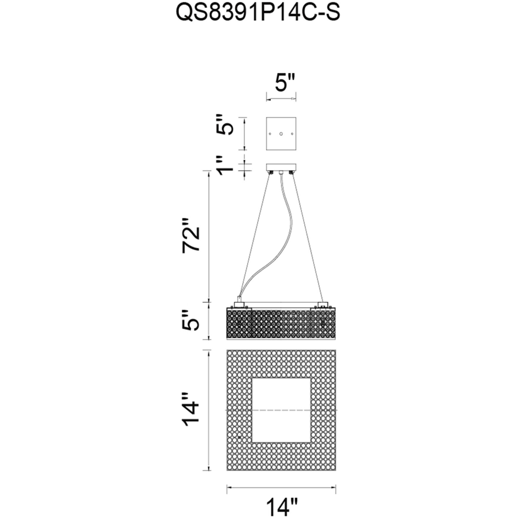 Dannie 8 Light 14 inch Chrome Island/Pool Table Light Ceiling Light